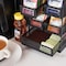 Mind Reader Network Collection 5-Compartment Tea Countertop Organizer, 6.75 x 7 x 10, Black MMTDR5-BLK - alternate 5